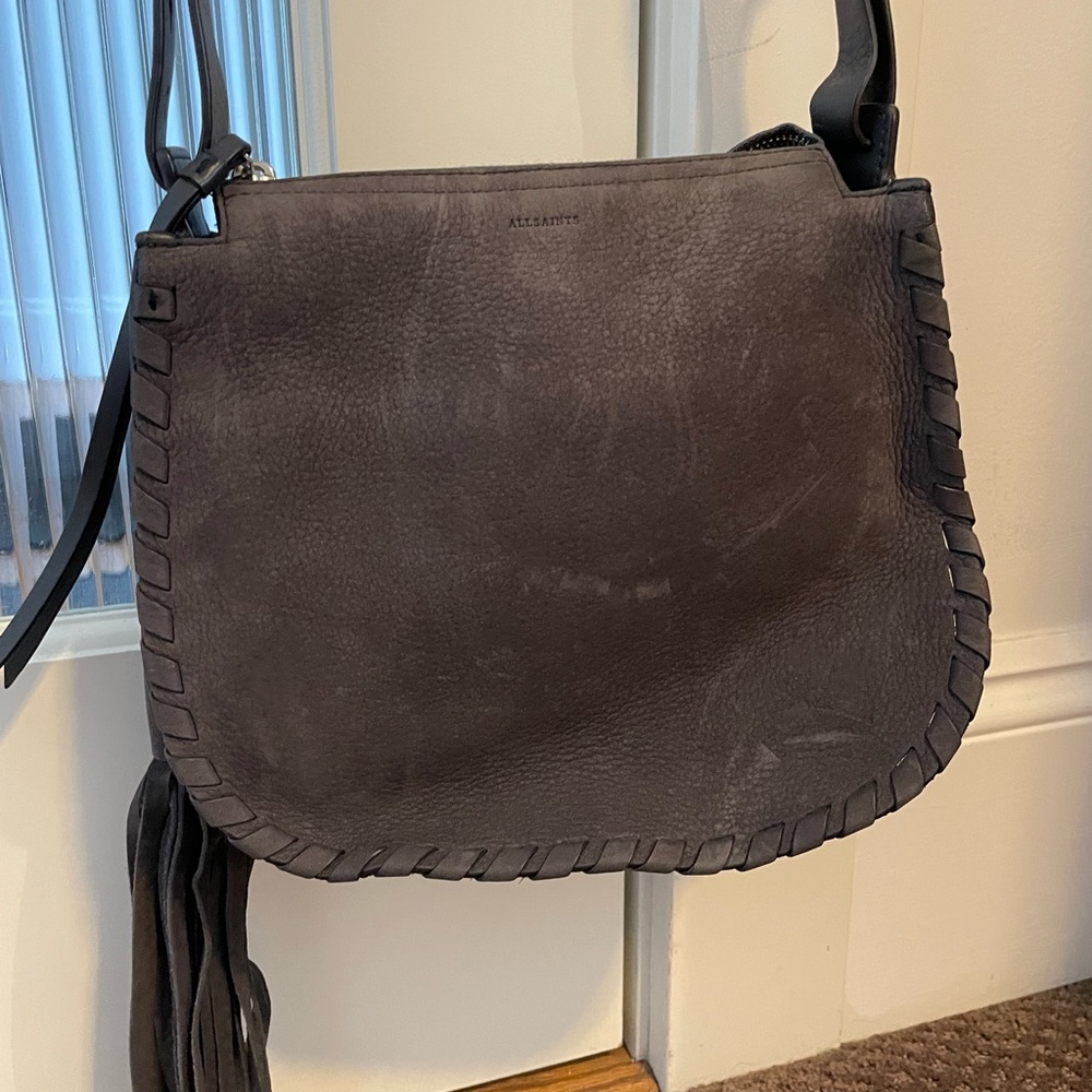 All Saints nubuck bag